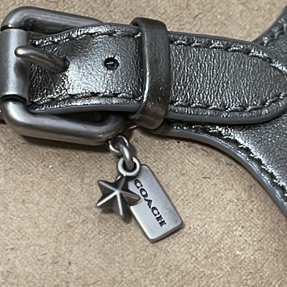 COACH CROSS BAND HIGH WEDGE SANDAL - Picture 7 of 16